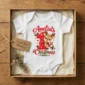 personalized baby first christmas bodysuit with name and year baby bodysuit product photo