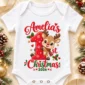 personalized baby first christmas bodysuit with name and year baby bodysuit product photo