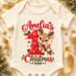 personalized baby first christmas bodysuit with name and year baby bodysuit product photo