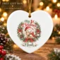 personalized baby first Christmas ornament product image mockup view