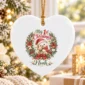 personalized baby first Christmas ornament product image front view