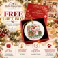 personalized baby first Christmas ornament with candy cane snowman product image lifestyle scene