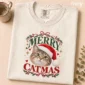 Personalized Cat Christmas Sweatshirt t-shirt styled product photo