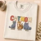 personalized cat mom shirt t-shirt close-up detail