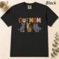personalized cat mom shirt t-shirt flat lay view