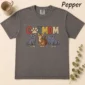 personalized cat mom shirt t-shirt flat lay view