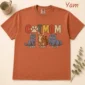 personalized cat mom shirt t-shirt flat lay view