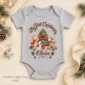 personalized Christmas tree baby bodysuit color options