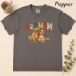 personalized dog mom shirt t-shirt flat lay view