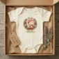 personalized first Christmas baby bodysuit product photo