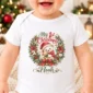 personalized first Christmas baby bodysuit