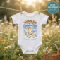 personalized grandma in heaven memorial baby bodysuit mockup view