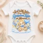 personalized grandma in heaven memorial baby bodysuit close-up detail