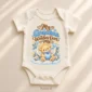 personalized grandma watches over me baby bodysuit close-up detail