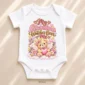 personalized grandma watches over me baby bodysuit styled product photo