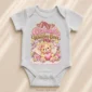 personalized grandma watches over me baby bodysuit front view