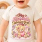 personalized grandma watches over me baby bodysuit close-up detail