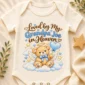 personalized grandpa in heaven memorial baby bodysuit close-up detail