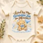 personalized grandpa in heaven memorial baby bodysuit close-up detail
