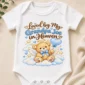 personalized grandpa in heaven memorial baby bodysuit close-up detail