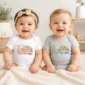 personalized great grandma heaven sent baby bodysuit model mockup