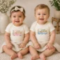personalized great grandma heaven sent baby bodysuit model mockup