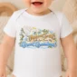 personalized great grandma heaven sent baby bodysuit close-up detail