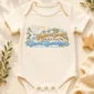 personalized great grandma heaven sent baby bodysuit close-up detail