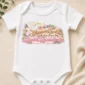 personalized great grandma heaven sent baby bodysuit close-up detail