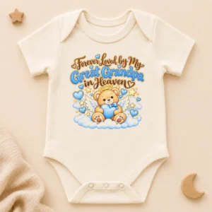 personalized great grandpa memorial baby bodysuit