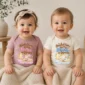 personalized nana in heaven memorial baby bodysuit model mockup