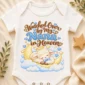 personalized nana in heaven memorial baby bodysuit close-up detail