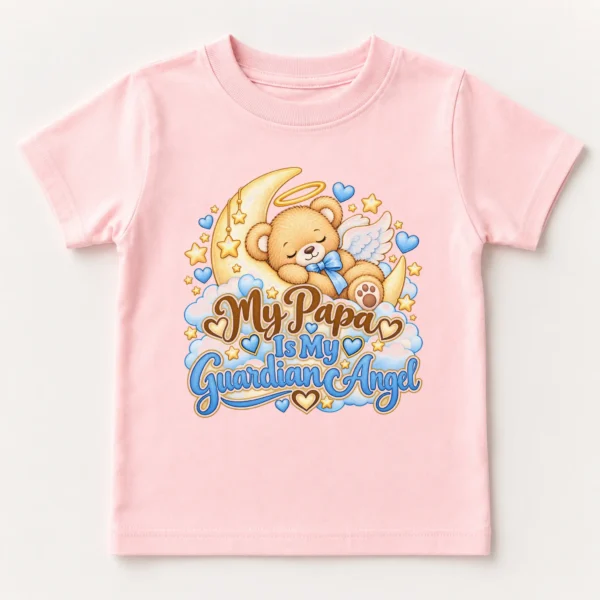 Personalized Papa Guardian Angel Memorial Baby Bodysuit — toddler shirt mockup personalized papa guardian angel memorial baby bodysuit product photo