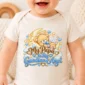 personalized papa guardian angel memorial baby bodysuit close-up detail