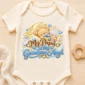 personalized papa guardian angel memorial baby bodysuit close-up detail