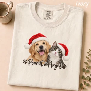 personalized pet photo sweatshirt t-shirt
