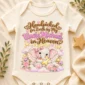 personalized uncle in heaven handpicked baby bodysuit close-up detail