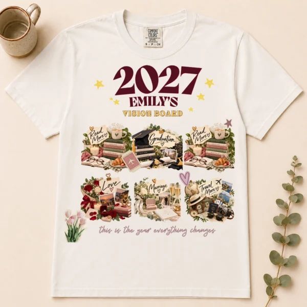 personalized vision board shirt t-shirt
