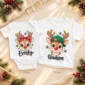 personalized xmas reindeer bodysuit & toddler tee baby bodysuit product photo