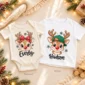 personalized xmas reindeer bodysuit & toddler tee baby bodysuit product photo