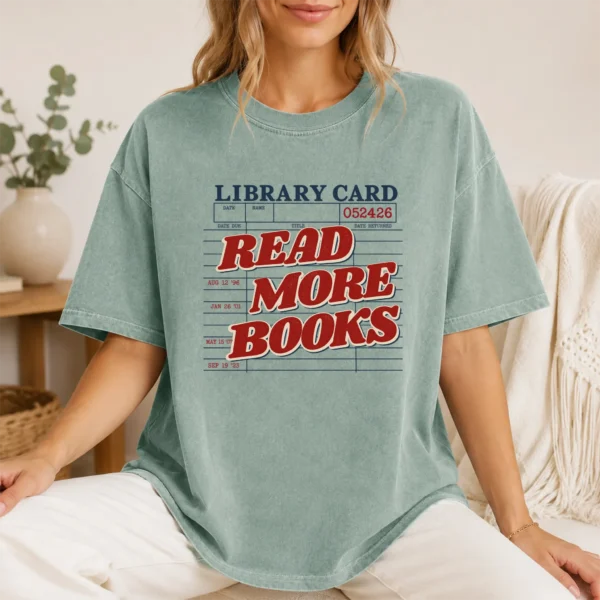 Read More Books Shirt, Sweatshirt & Hoodie — lifestyle mockup read more books shirt t-shirt lifestyle scene