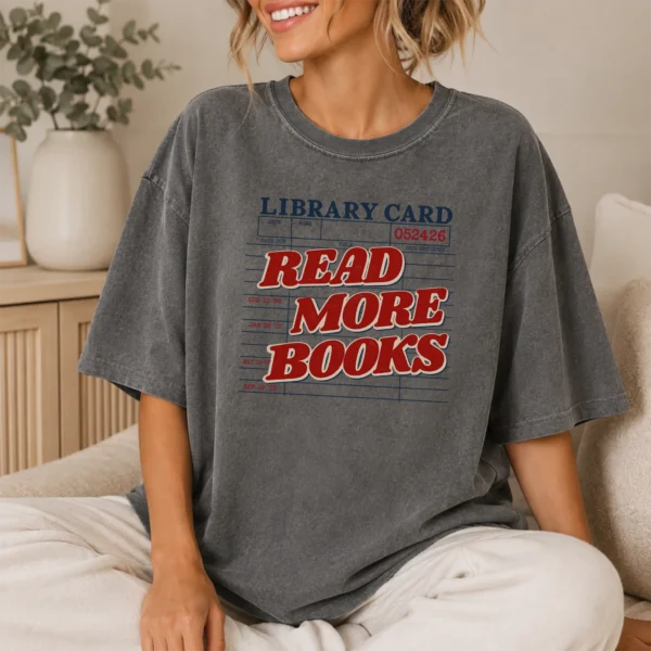 Read More Books Shirt, Sweatshirt & Hoodie — lifestyle mockup read more books shirt t-shirt lifestyle scene