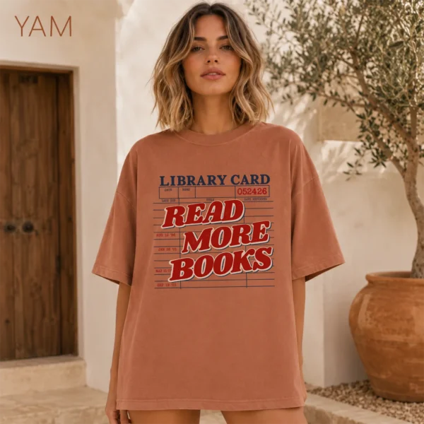 Read More Books Shirt, Sweatshirt & Hoodie — alternate product mockup read more books shirt t-shirt color options