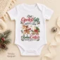 reindeer christmas pregnancy announcement personalized baby bodysuit color options