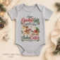 reindeer christmas pregnancy announcement personalized baby bodysuit color options