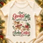 reindeer christmas pregnancy announcement personalized baby bodysuit product detail
