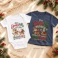 reindeer christmas pregnancy announcement personalized baby bodysuit styled product photo