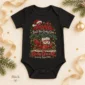 santa christmas pregnancy announcement personalized baby bodysuit color options