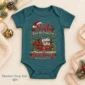 santa christmas pregnancy announcement personalized baby bodysuit color options