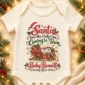 santa christmas pregnancy announcement personalized baby bodysuit